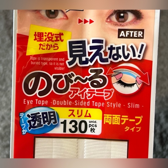 Daiso Japan Eye Eyelid Tape Sticker Double Sided Type Slim Clear 130 pcs Beauty - Picture 4 of 8